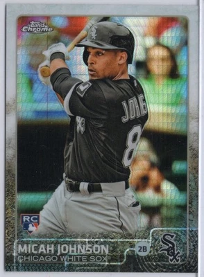 Topps Chrome Prism Refractor #153 2015 Micah Johnson Foto 1 de 2