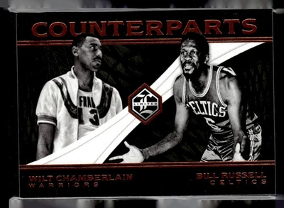 Bill Russell / Wilt Chamberlain 2016-17 Panini Limited #15 contrapartes Foto 1 de 2