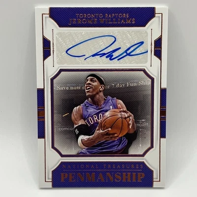 2018-19 Panini National Treasures Penmanship Bronze Jerome Williams #JWL /25 TOR - Image 1 of 2