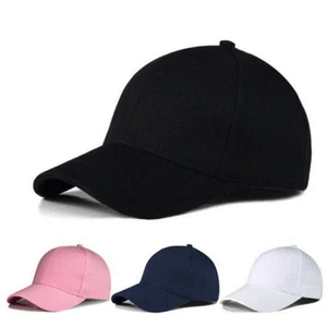 Gorra de béisbol ajustable deporte al aire libre gorra para el sol para mujeres hombres moda cierre a presión EE. UU. - Imagen 1 de 23