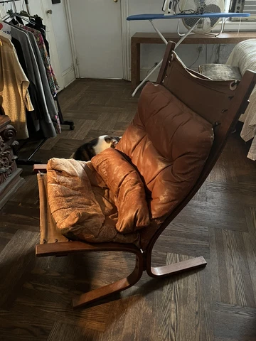 Westnofa Siesta Mid Century Rosewood High back Chair Norway Cover