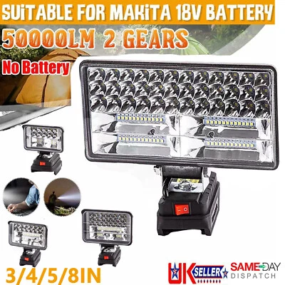 18V LED Work Light For Makita Battery Workshop Flashlights Torch Camping Li-Ion