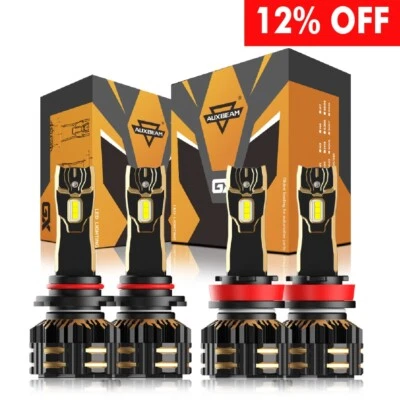 For Kenworth T370 T680 T880 Truck 2013-2022 AUXBEAM Canbus LED Headlights Bulbs - Image 1 of 4