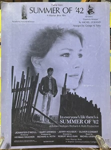 Theme from Summer of '42 Movie Sheet Music Jennifer O'Neill 1971 - Picture 1 of 2