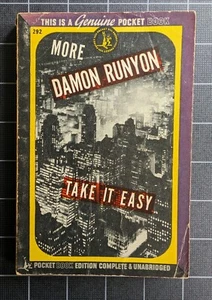 Take it East Damon Runyon 1945 Pocket Vintage Paperback Pulp Fiction Short Story - Imagen 1 de 4