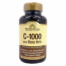 Vitamina C con Rosa Hips 1000mg 100 Pillole Da Windmill Health