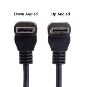 90 Degree Up Down Angled DisplayPort Display Port Male to Female Extension Cable - Picture 1 of 16