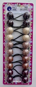Multi Browns, Cream, & Burgundy in a 20mm Ponytail, Hair Tie, Ballies/Knockers - Picture 1 of 1
