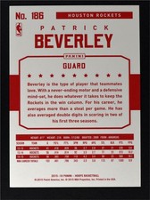 2015-16 Hoops Red Backs #186 Patrick Beverley - NM-MT