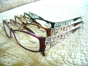 Gafas de lectura para mujer pedrería con flores y damas VENTA DE ESTANTE - Imagen 1 de 9