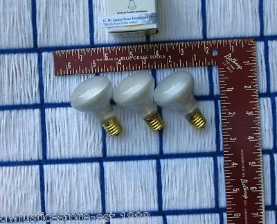 BOXof3 NEW LAVA LAMP LIGHT BULB 40 watt R type 40R14/N flood 120v reflector 40w  - Image 1 of 3