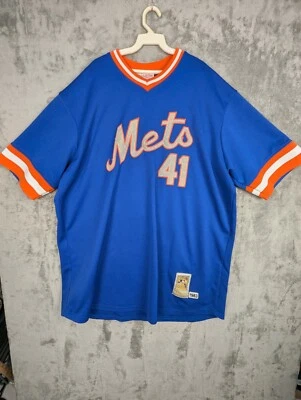 Camiseta vintage Mitchell Ness Mets 1983 Seaver 41 para hombre talla 58 manga corta Foto 1 de 4
