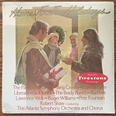Firestone Home For The Holidays SEALED Vinyl LP Bing Crosby Burl Ives Jack Jones - Image 1 of 2