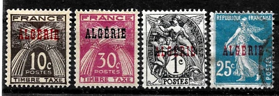 1924-1926 FRANCE  OVPRT   ALGERIA MH,USED VF - Image 1 of 2