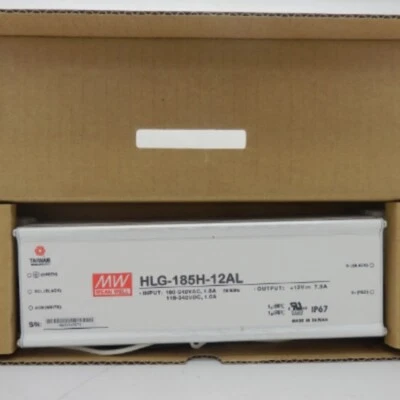 Mean Well IP67 12V 13A 50/60Hz AC/DC LED Power Supply HLG-185H-12AL - Image 1 of 2