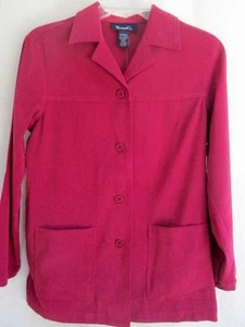 QVC..DENIM & CO...MAROON..BLAZER..JACKET..NEW w TAGS..sz XS / S / M - Picture 1 of 4