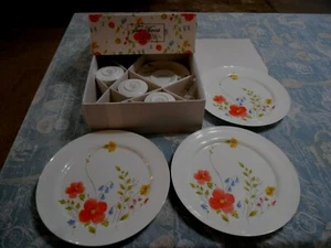 Plato de cena Mikasa Bone China Just Flowers taza de té platillo 3 cada uno Narumi Japón - Imagen 1 de 12