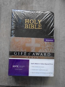 Gift &Award Bible KJV Leather Look Red Letter Extra Features Old &New Testament - Picture 1 of 6
