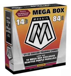 2021-22 Panini Mosaic Road to World Cup Fanatics Esclusiva Mega Scatola Sigillata - Foto 1 di 1