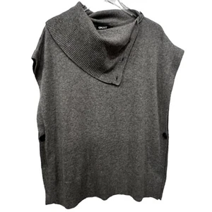 DKNY Capa Poncho Pullover Suéter Capucha Cuello Lana Seda Cachemira Mezcla Talla XS - Imagen 1 de 9