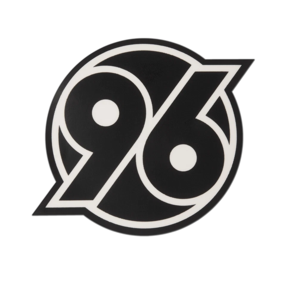 Hannover 96 Aufkleber transparent Schwarz "Logo"