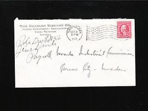 Charles Kirchen Co Mining Engineers Geologists Tonopah Nevada Flag 1919 Cover = - Picture 1 of 2