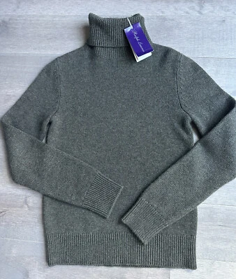 NWT $1290 RALPH LAUREN COLLECTION LODEN 100% CASHMERE SWEATER, SZ XS - Image 1 of 4