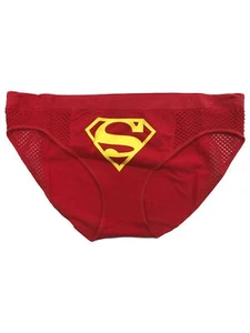 DC Comics Womens Red Supergirl Super Girl Bikini Briefs Panties Underwear Medium - Picture 1 of 1
