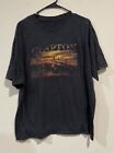 Vintage Eric Clapton Slowhand Tour T-Shirt Sz Large Black Concert Rock Band Y2K