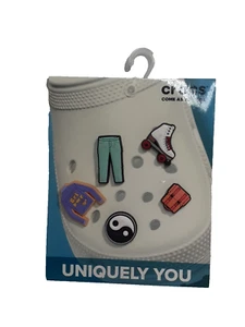 NEW Crocs "Uniquely You" Charms, Shirt Jeans Peace Backpack Rollerskates - Picture 1 of 6
