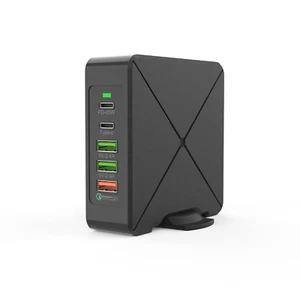 5 Port Multi-Port USB Charger with QC 3.0 Quick Fast Charging Station US Plug - Picture 1 of 6
