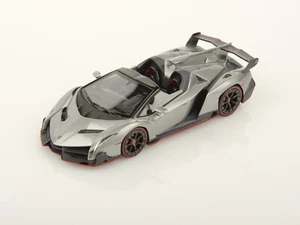 Looksmart LS429B 1/43 LAMBORGHINI VENENO ROADSTER metalluro Metallic Gray - Picture 1 of 6