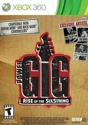 NEW Power Gig Rise of the SixString Microsoft Xbox 360 Video Game Guitar Hero - Image 1 of 2