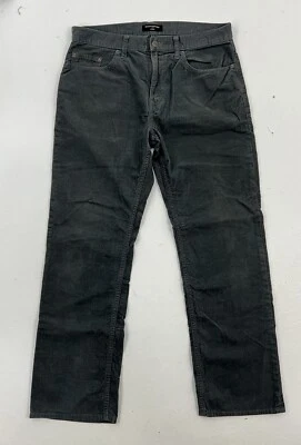 Pantalones chinos de pana Banana Republic para hombre 34x31 gris oscuro de algodón de pierna recta Foto 1 de 4