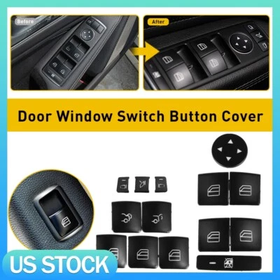 14X Car Door Armrest Window Switch Button Cover For Mercedes-Benz E500 2010-2015 - Image 1 of 4