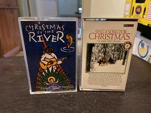 Christmas by River and Sing a Song for Christmas Merry Carol Singers cassettes - Picture 1 of 6