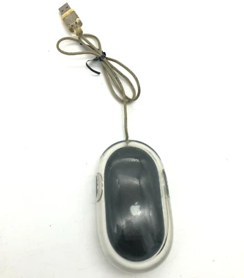 Genuine Vintage Apple Macintosh Pro M5769 USB Wired Optical 400 DPI Mouse Black - Image 1 of 4