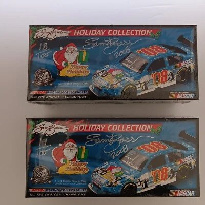 NASCAR Sam Bass Holiday Collection 08 Autographed LE 18 & 19/100 1:24 (2 Avail) - Image 1 of 4