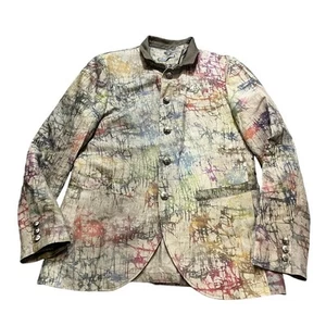 RAR John Varvatos Herren Tie Dye Splatter Paint Blazer Sakko Knopf IT 50 US 40 - Bild 1 von 11