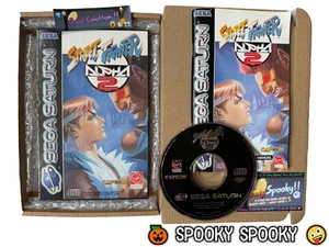 Street Fighter Alpha 2 Sega Saturn - UK PAL GC - High Quality Packing - Tracked - Picture 1 of 11