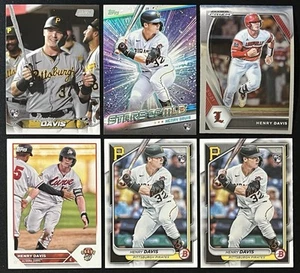 6 Card Baseball Lot Henry Davis Pittsburgh Pirates Rookie RC , Insert, Prizm & + - Picture 1 of 6