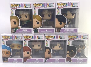 Funko BTS Dynamite Pop Vinyl Figures 7 Members 218-224 Set Complete Together MIB - Picture 1 of 20