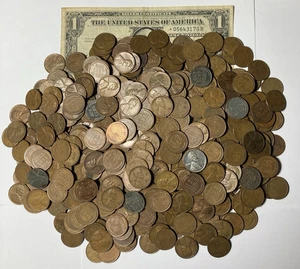 553 Wheat Cents Unsorted  by Dates and Conditions - Picture 1 of 1