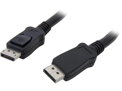 Cable DisplayPort StarTech.com DISPLPORT20L 20 pies negro con pestillos - M/M macho Foto 1 de 3