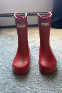 Hunter Kinder First Classic Regenstiefel rot Little Kids Größe 11 - Bild 1 von 9
