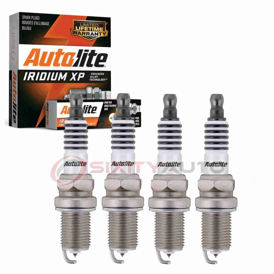 4 pc Autolite Iridium XP Spark Plugs for 2000-2003 Chevrolet Tracker 1.6L yr - Image 1 of 4
