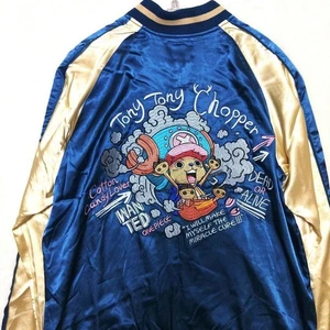 ONE PIECE Chopper Embroidered Reversible Sukajan Jacket Size L Anime Souvenir - Picture 1 of 11