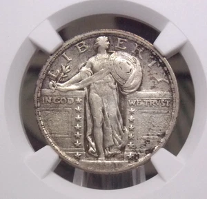 1921 "P" Standing Liberty SILVER Quarter 25c NGC XF40 #002 Extra Fine ECC&C, Inc - Picture 1 of 5