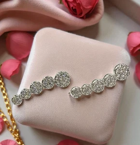 Orecchini in Ottone da donna con Zirconi Anallergici Nickel Free - Imagen 1 de 5