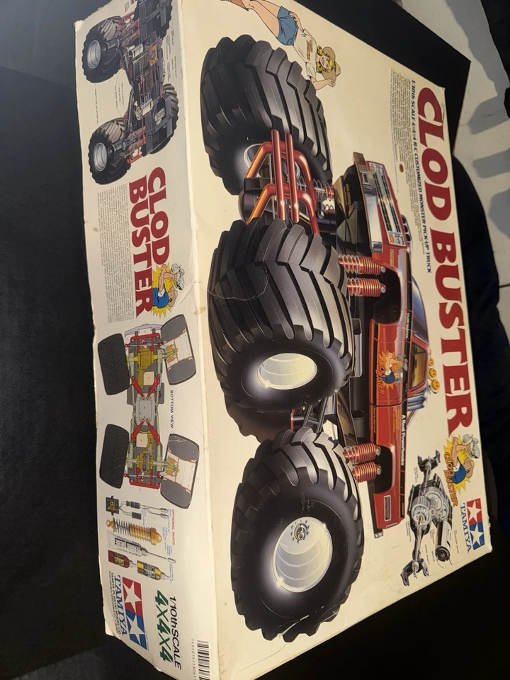 Tamiya Clod Buster 1/10 Scale 4x4x4 Customized Monster Pick-Up Truck Box Only - Image 1 of 4